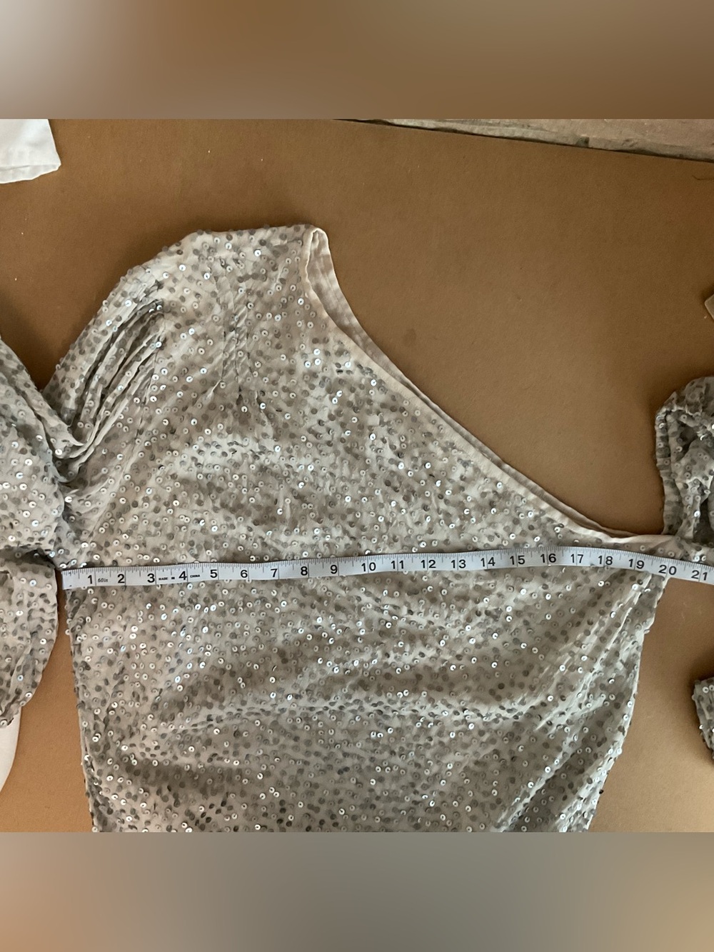 Jen’s Pirate Booty Stage Presence Sequined Dress Silver Gray Large - Flawed - Picture 3 of 11